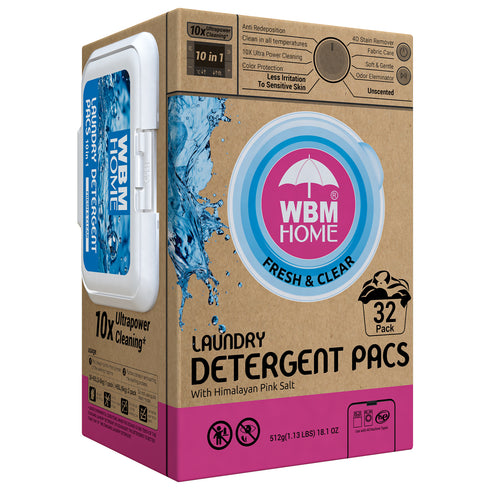 WBM HOME Laundry Pods Fresh & Clear